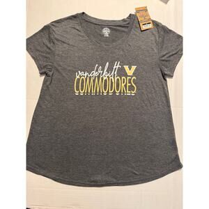 NWT Vanderbilt University Commodores Women's Large T-Shirt, Gray, Soft